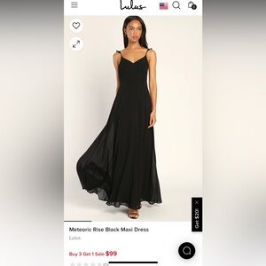 Lulus black bridesmaids dress